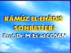 Hadis Sohbeti - 21.07.1996  - Prof. Dr. Mahmud Esad Coşan Rh.A