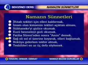 Namazin sünnetleri ve mekruhlari