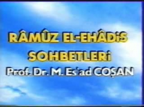 Hadis Sohbeti - 04.08.1996  - Prof. Dr. Mahmud Esad Coşan Rh.A