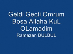 Geldi Gecti Omrum Bosa ALLAHA KUL OLAMADIM Muziksiz ilahiler - Super ilahi