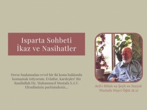 Mustafa Hayri Öğüt (k.s) Isparta Sohbeti